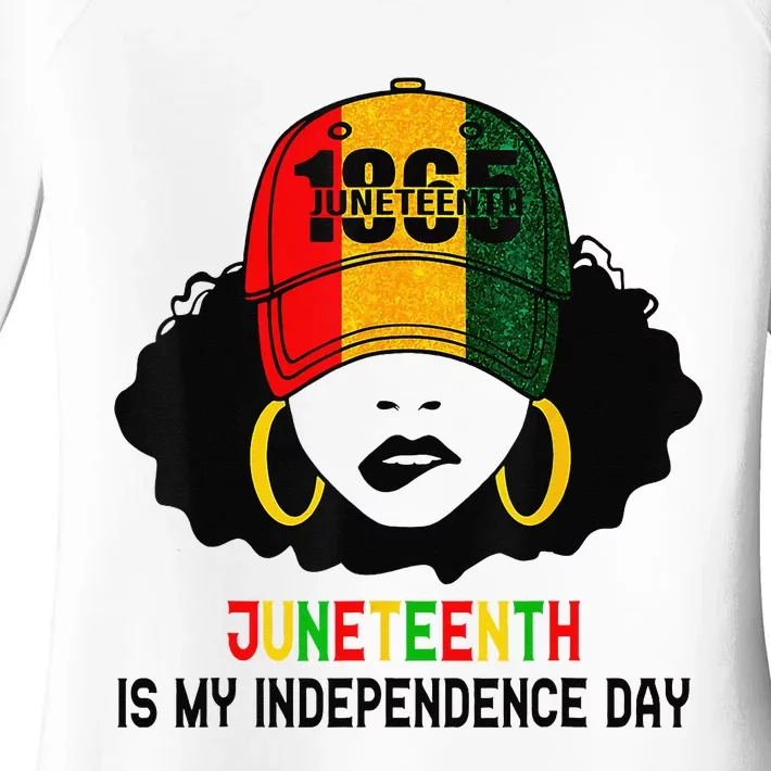 Juneteenth Is My Independence Day 1865 Black History African Women's Perfect Tri Tunic Long Sleeve Shirt