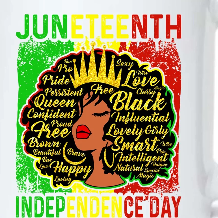 Juneteenth Is My Independence Blm Black History Gift Black Color Changing Mug