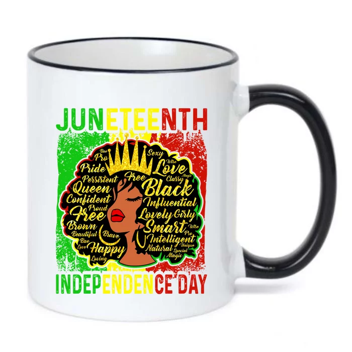 Juneteenth Is My Independence Blm Black History Gift Black Color Changing Mug