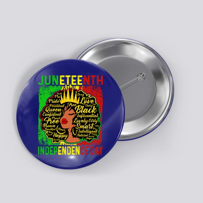 Juneteenth Is My Independence Blm Black History Gift Button