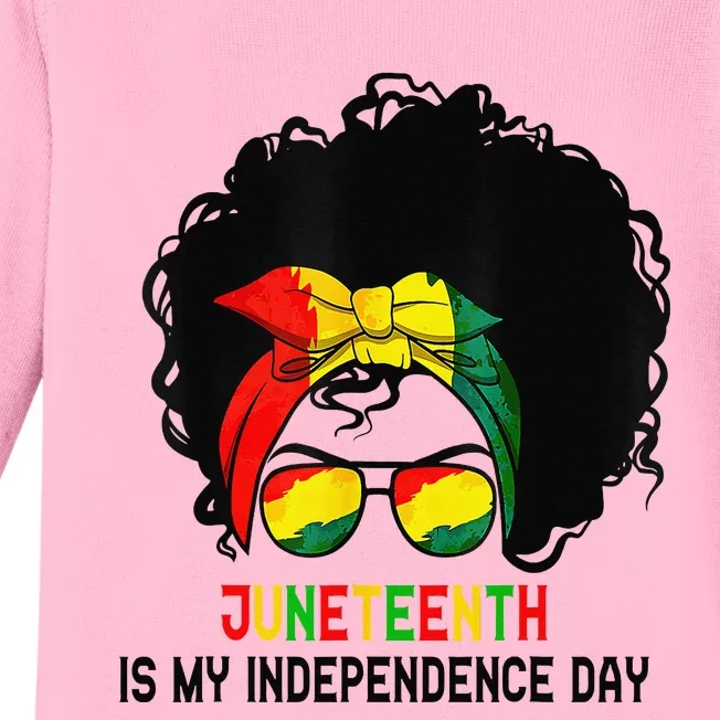 Juneteenth Is My Independence Day 1865 Black History African Baby Long Sleeve Bodysuit