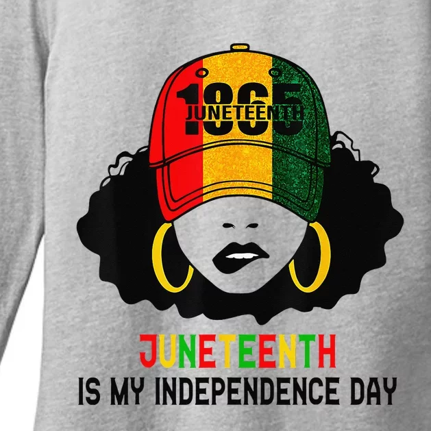 Juneteenth Is My Independence Day 1865 Black History African Womens CVC Long Sleeve Shirt