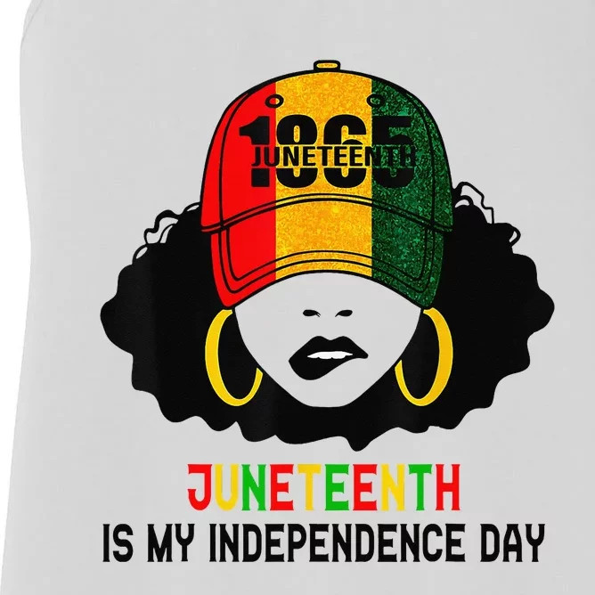 Juneteenth Is My Independence Day 1865 Black History African Women's Racerback Tank