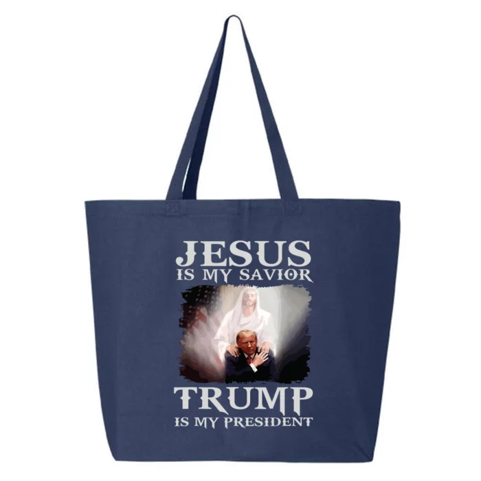 Jesus Is My Savior Trump Is My President 25L Jumbo Tote