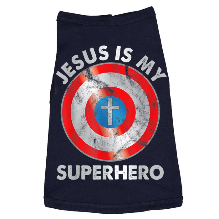 Jesus Is My SuperHero Christian Jesus Lovers Men Women Doggie Tank