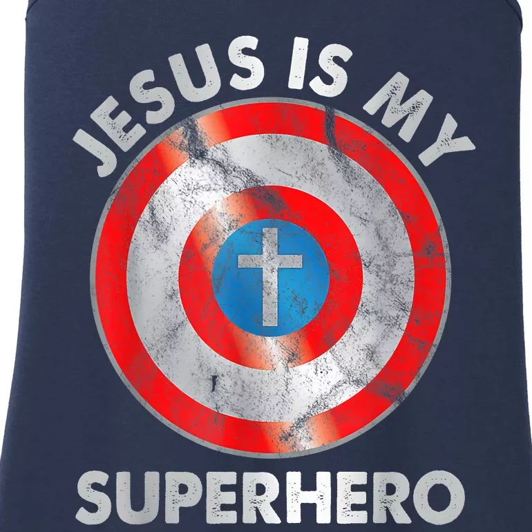 Jesus Is My SuperHero Christian Jesus Lovers Men Women Ladies Essential Tank