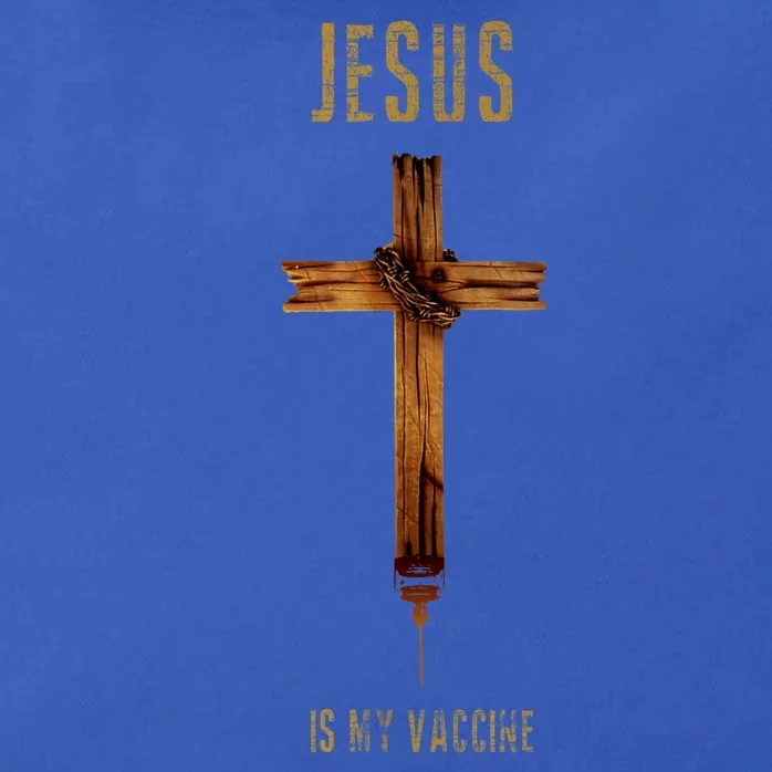 Jesus Is My Vaccine Anti Vax Vaxxer Zip Tote Bag