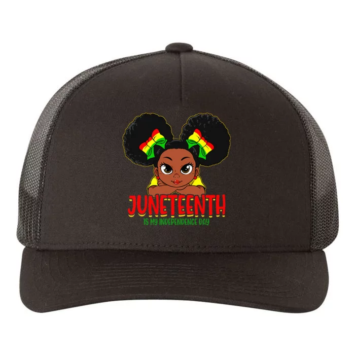 Juneteenth Is My Independence Day Black Wo Black Pride Yupoong Adult 5-Panel Trucker Hat