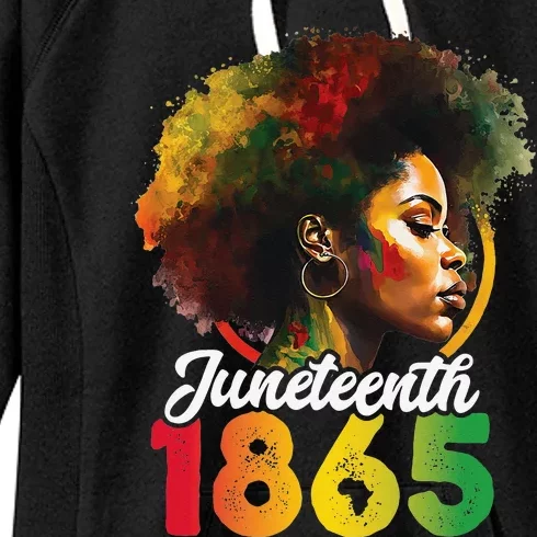 Juneteenth Is My Independence Day Shirt Wo Black Pride Women's Fleece Hoodie