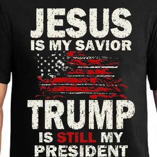 Jesus Is My Savior Trump Is Still My President Cute Pajama Set