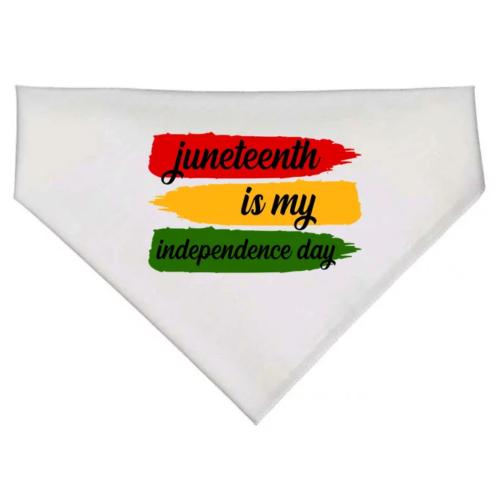 Juneteenth Is My Independence Day USA-Made Doggie Bandana