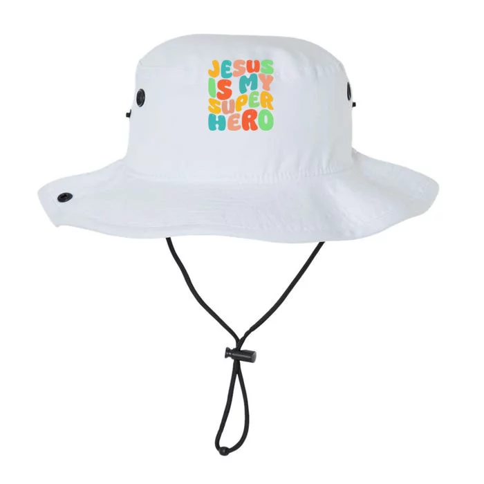 Jesus Is My Superhero Christian Religious Legacy Cool Fit Booney Bucket Hat