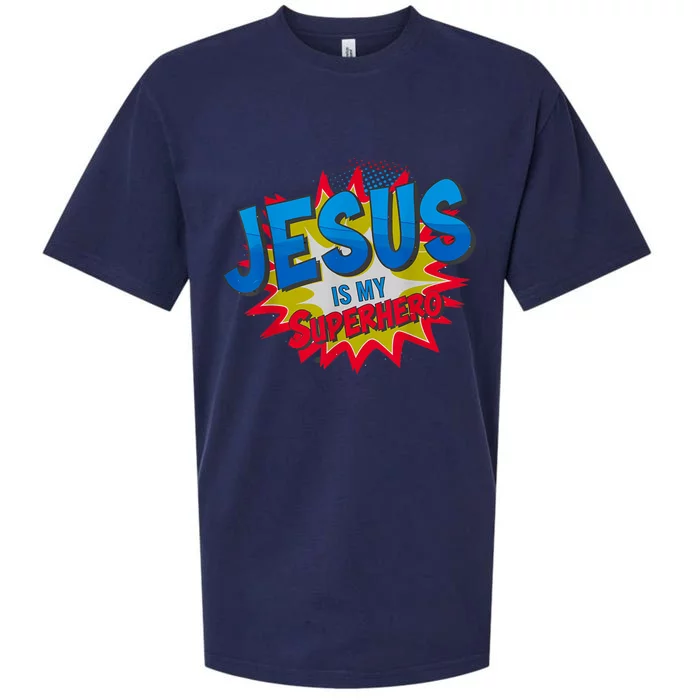 Jesus Is My Superhero Sueded Cloud Jersey T-Shirt