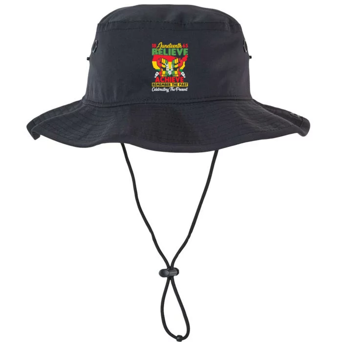 Junenth Is My Independence Day Believe Achieve Succeed Gift Legacy Cool Fit Booney Bucket Hat