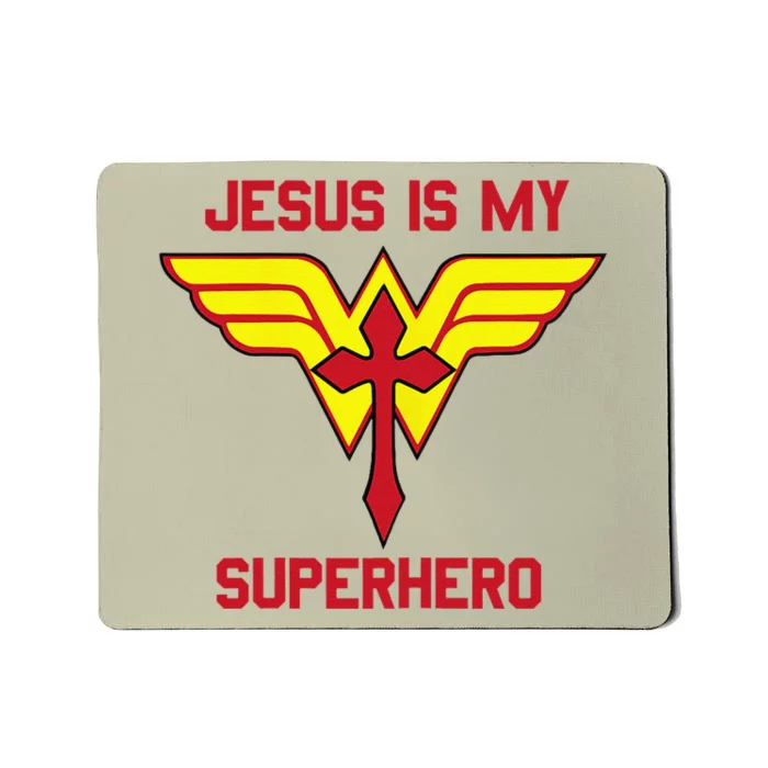 Jesus Is My Superhero Christian Vacation Bible School Design Mousepad