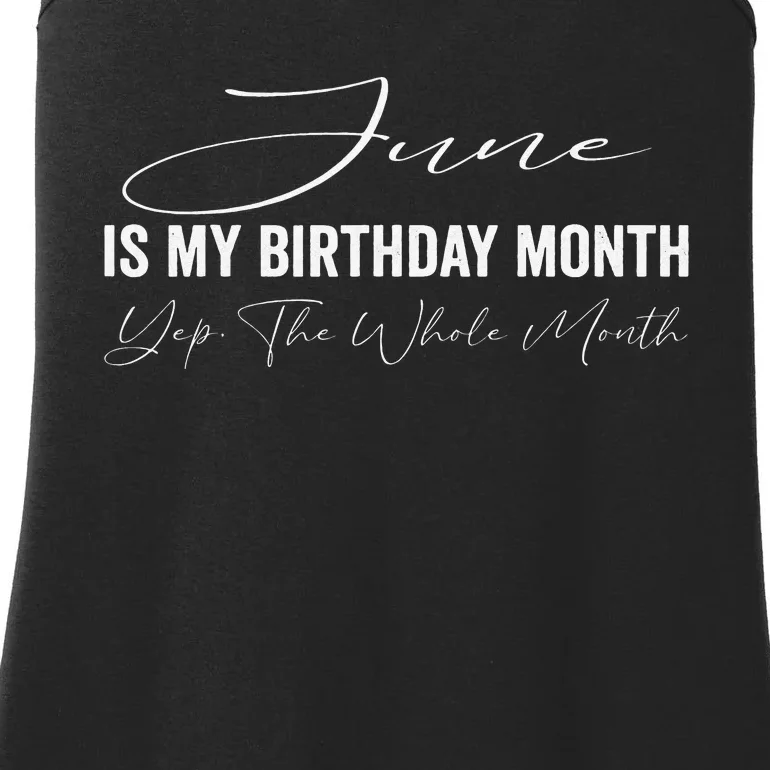 June is my birthday month yep the whole month Ladies Essential Tank