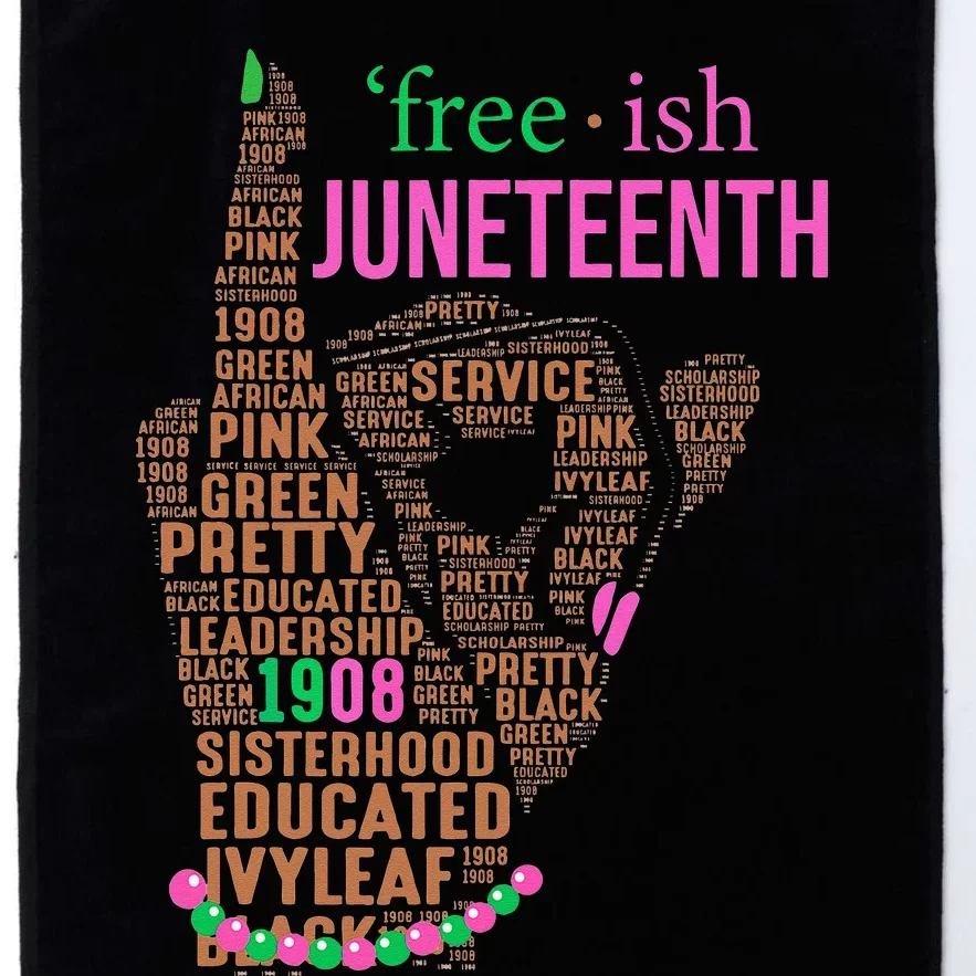 Juneteenth Is My Independence Day Since 1865 Platinum Collection Golf Towel