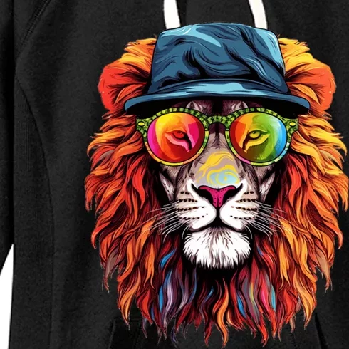 Junenth Is My Independence Day Lion Free Ish Since 1865 Gift Women's Fleece Hoodie