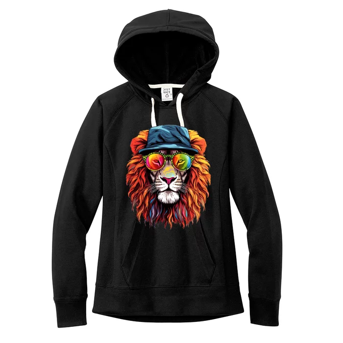 Junenth Is My Independence Day Lion Free Ish Since 1865 Gift Women's Fleece Hoodie