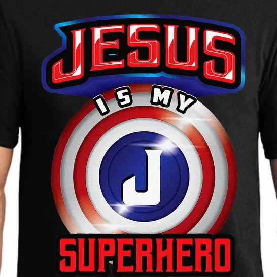 Jesus Is My Superhero Cute Powerful Christian Gift Pajama Set