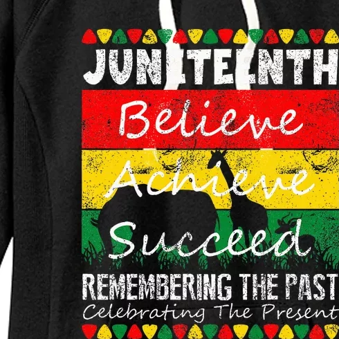 Juneteen Is My Independence Day Black Pride Women's Fleece Hoodie