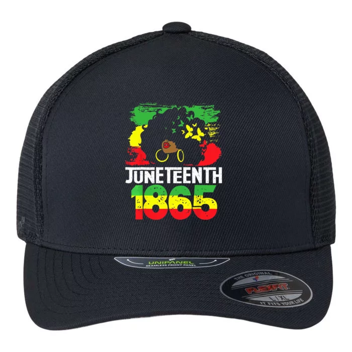 Juneteenth Is My Independence Day Black Wo Freedom 1865 Flexfit Unipanel Trucker Cap