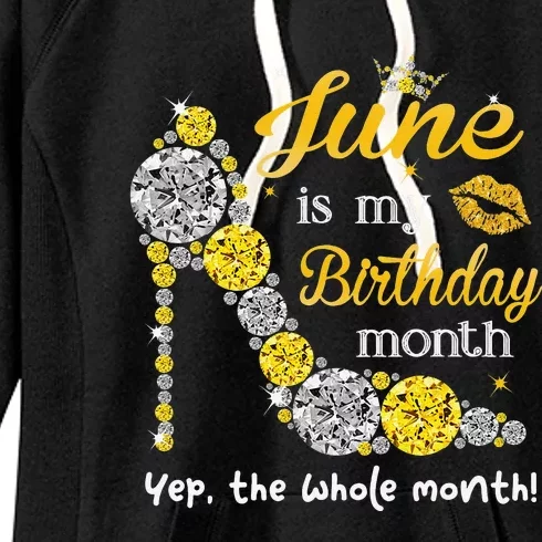 June Is My Birthday Wo Birthday Gifts Wo Women's Fleece Hoodie