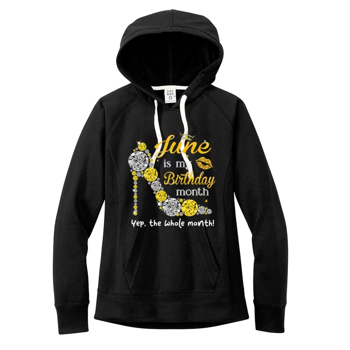 June Is My Birthday Wo Birthday Gifts Wo Women's Fleece Hoodie