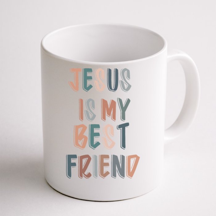 Jesus Is My Best Friend For Christian Catholic God Lovers Front & Back Coffee Mug