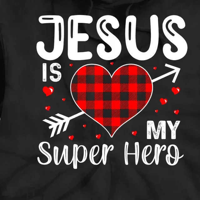 Jesus Is My Superhero Cute Powerful Christian Tie Dye Hoodie