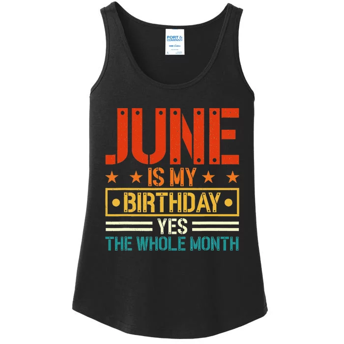 June is my birthday Yes the whole month Army Ladies Essential Tank