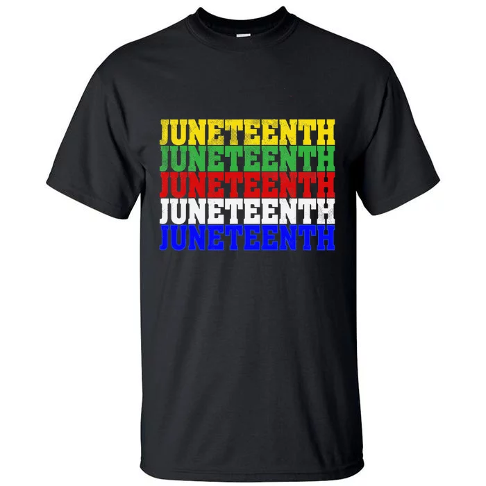 Juneteenth Is My Independence Day 19th 06 Black Live Matter Tall T-Shirt