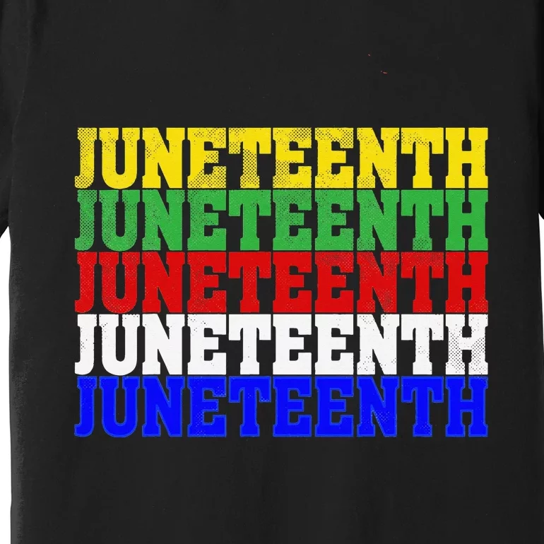 Juneteenth Is My Independence Day 19th 06 Black Live Matter Premium T-Shirt