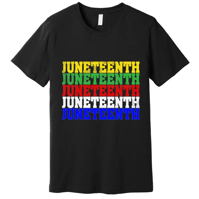 Juneteenth Is My Independence Day 19th 06 Black Live Matter Premium T-Shirt