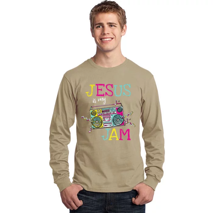 Jesus Is My Jam Christian Faith Religion Music Lover Tall Long Sleeve T-Shirt