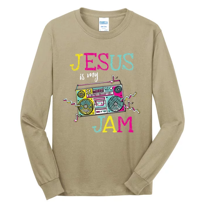 Jesus Is My Jam Christian Faith Religion Music Lover Tall Long Sleeve T-Shirt