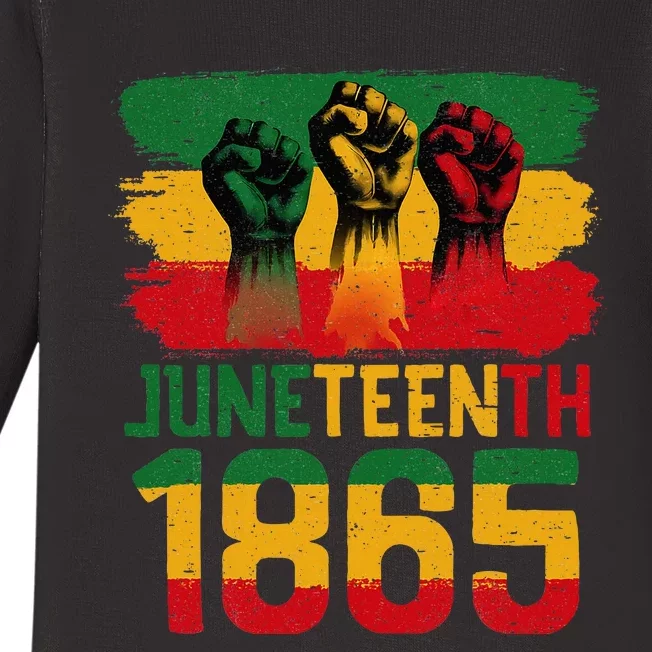 Juneteenth Is My Independence Day Black Women Freedom 1865 Baby Long Sleeve Bodysuit