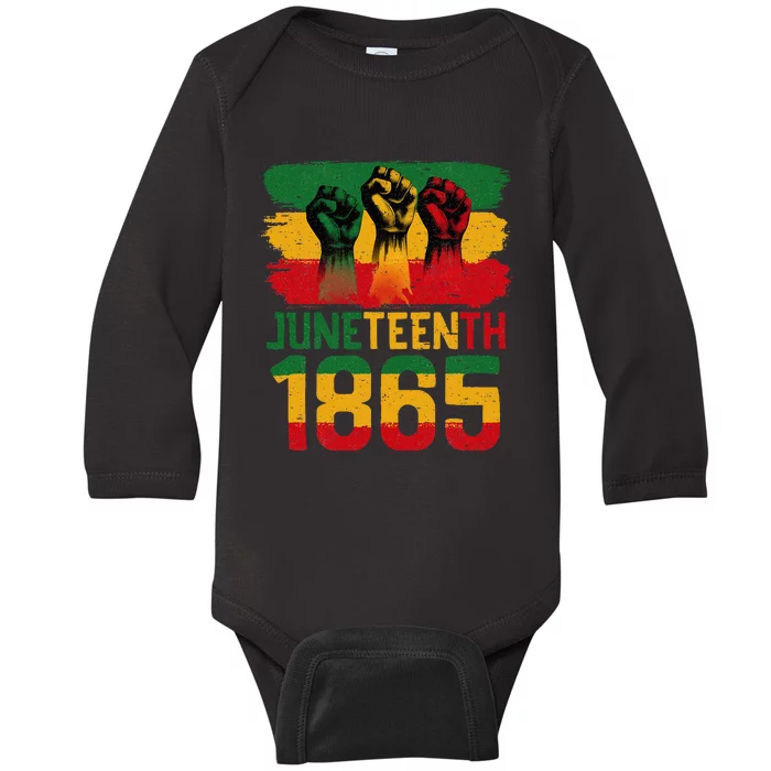 Juneteenth Is My Independence Day Black Women Freedom 1865 Baby Long Sleeve Bodysuit