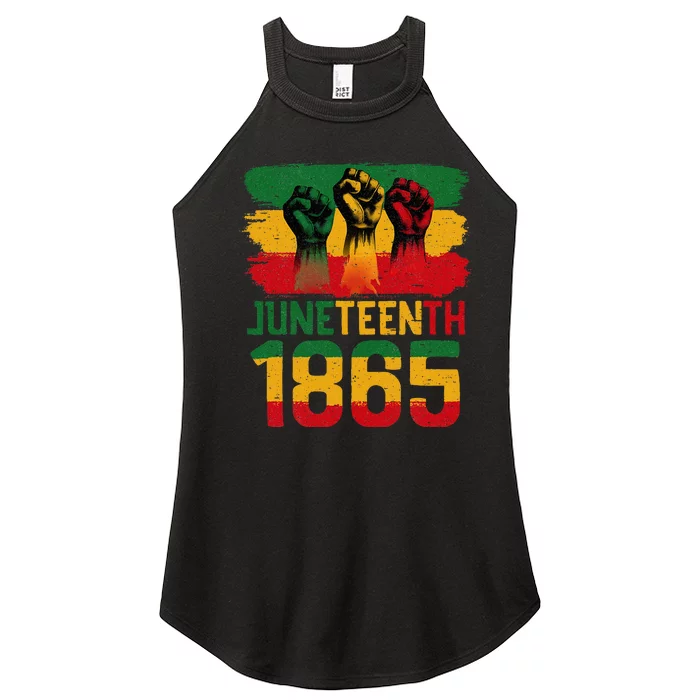 Juneteenth Is My Independence Day Black Women Freedom 1865 Women’s Perfect Tri Rocker Tank