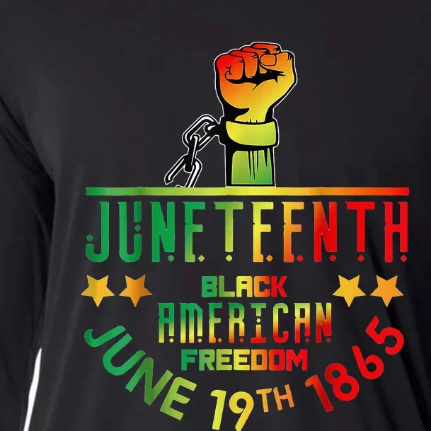 Juneteenth Is My Independence Day Black Cooling Performance Long Sleeve Crew