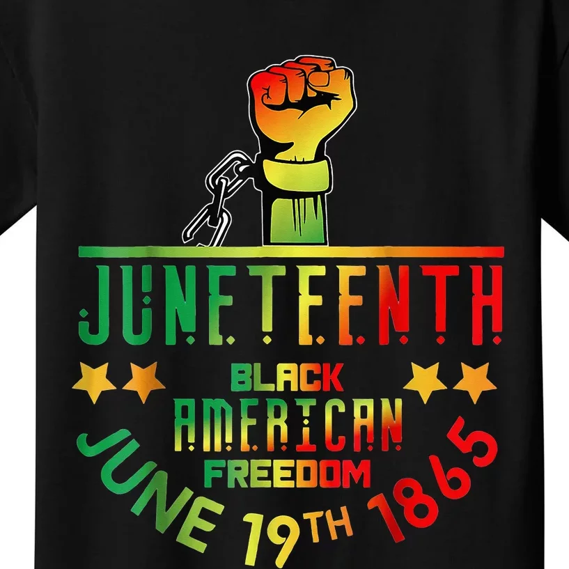 Juneteenth Is My Independence Day Black Kids T-Shirt