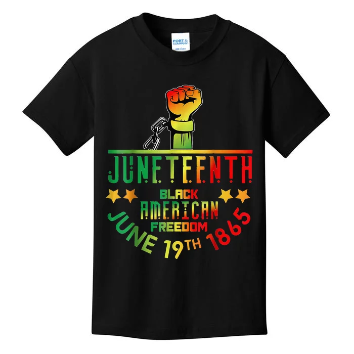 Juneteenth Is My Independence Day Black Kids T-Shirt