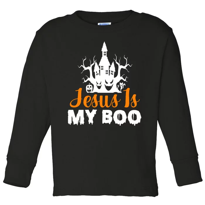 Jesus Is My BOO Toddler Long Sleeve Shirt