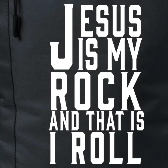 Jesus Is My Rock And Thats How I Roll Daily Commute Backpack