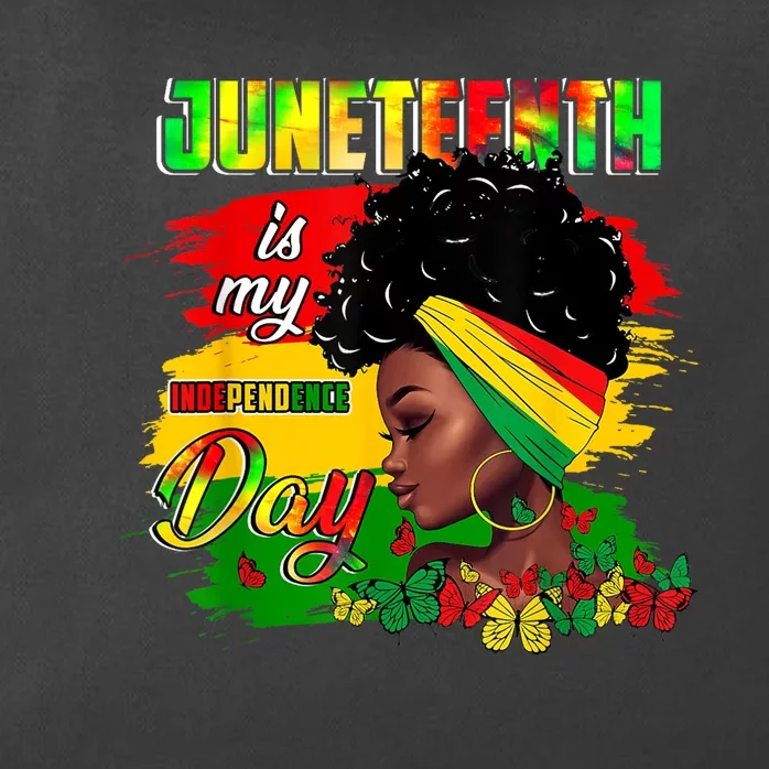 Juneteenth Is My Independence Day Black Women 4th Of July Zip Tote Bag