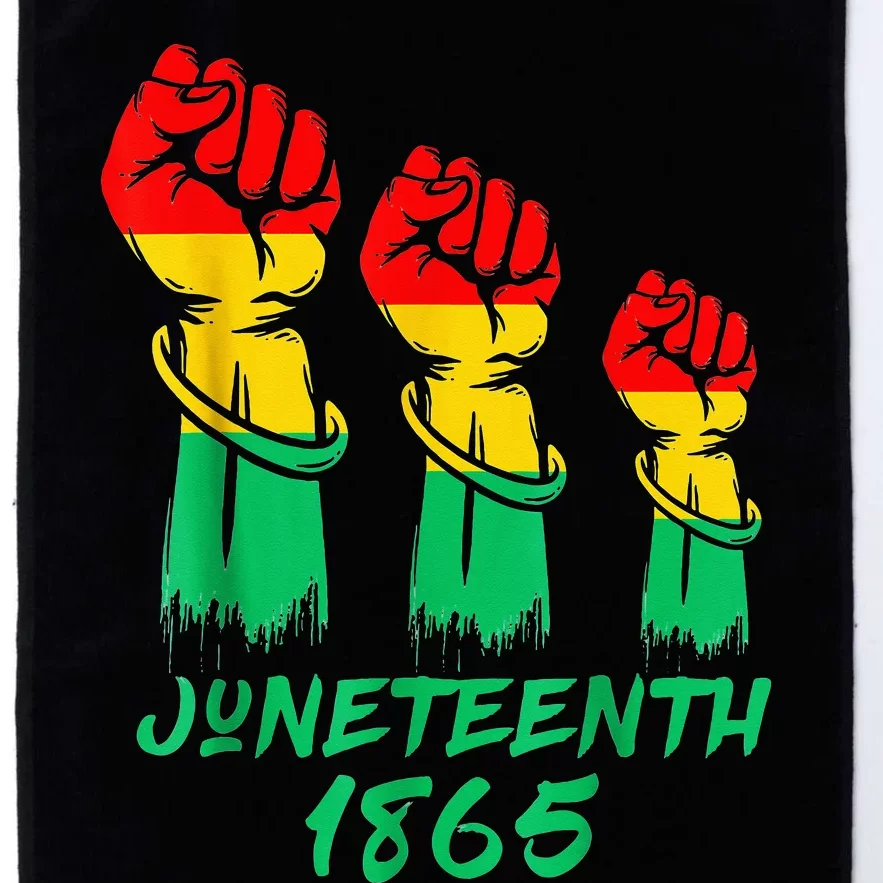 Juneteenth Is My Independence Day Black  Pride Platinum Collection Golf Towel