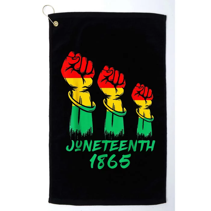 Juneteenth Is My Independence Day Black  Pride Platinum Collection Golf Towel