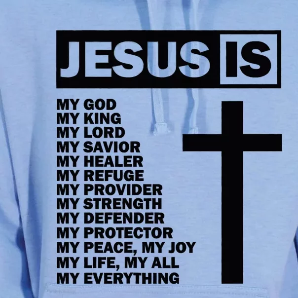 Jesus Is My All My Everything My God Lord Savior Unisex Surf Hoodie