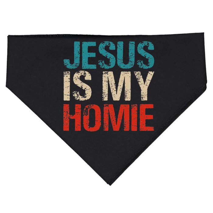 Jesus Is My Homie USA-Made Doggie Bandana