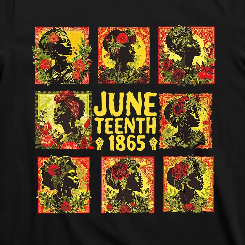 Juneteenth Is My Independence Day Black Women Freedom 1865 T-Shirt